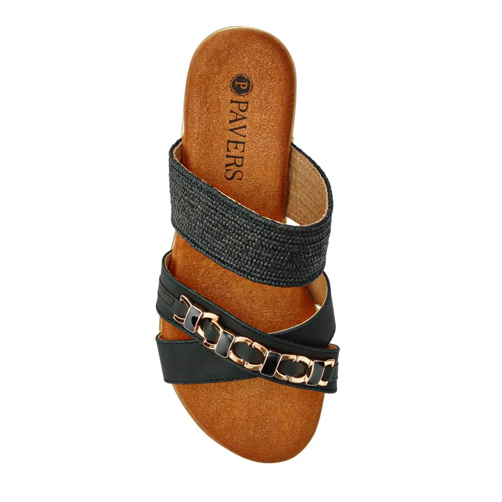 Wedge-Heeled Slip-On Mules - BAIZH41009 / 327 283