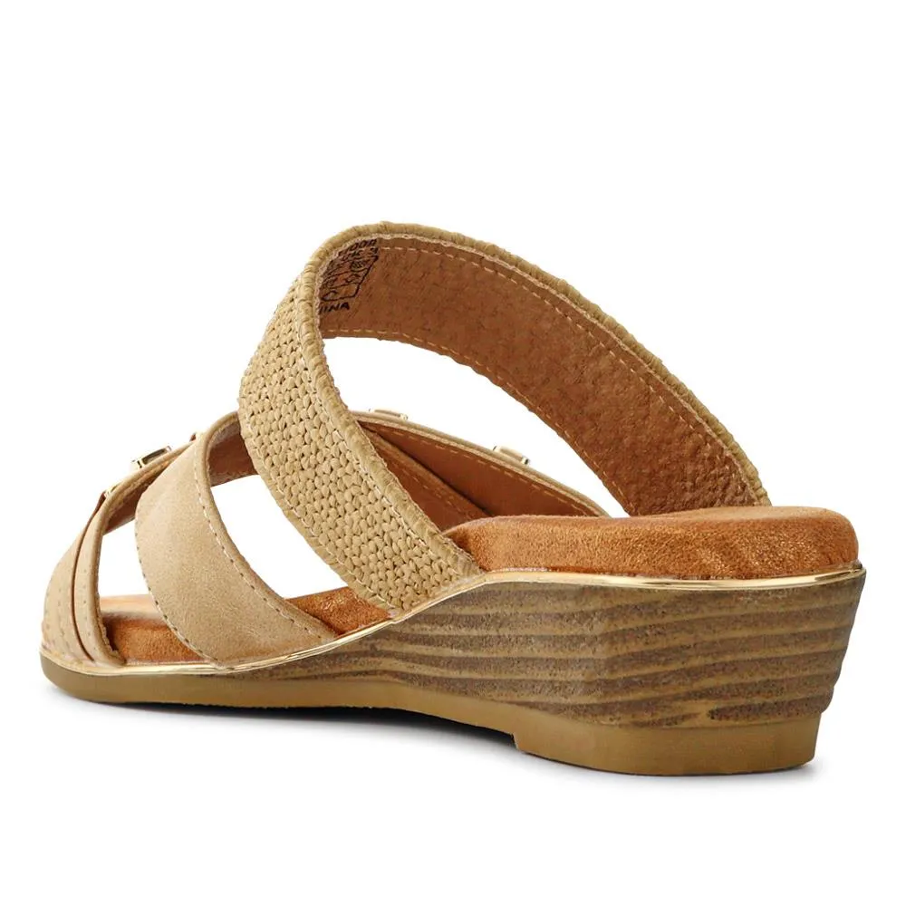 Wedge-Heeled Slip-On Mules - BAIZH41009 / 327 283