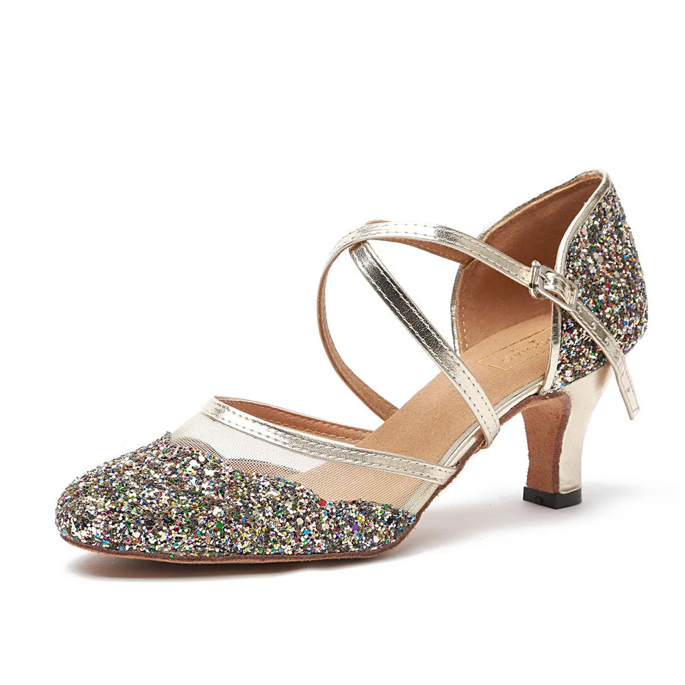 Women's Ballroom Latin Dance Shoes Professional Party Performance